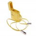 Easy Carry Retractable Lighter Style Micro USB Cable / 80cm Sync and Micro Charge Data Cable for Android - Yellow